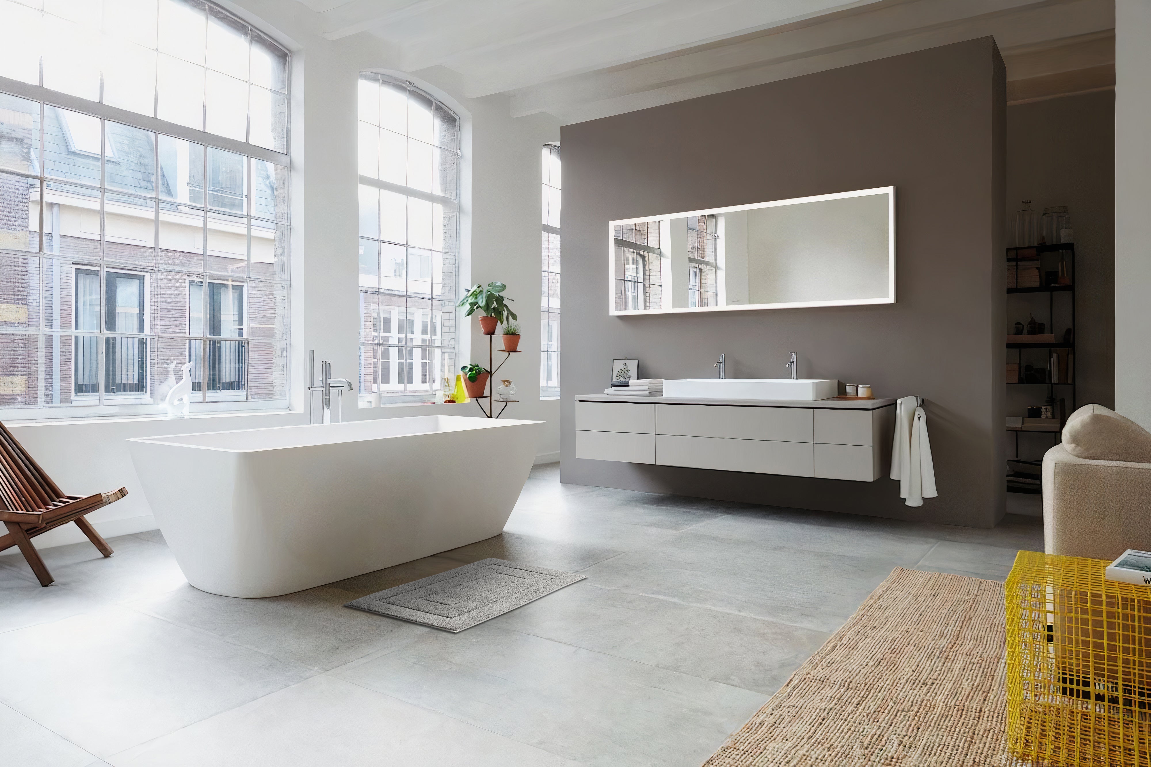 Badmat Pure Luxe - 50 x 80 cm - Lichtgrijs