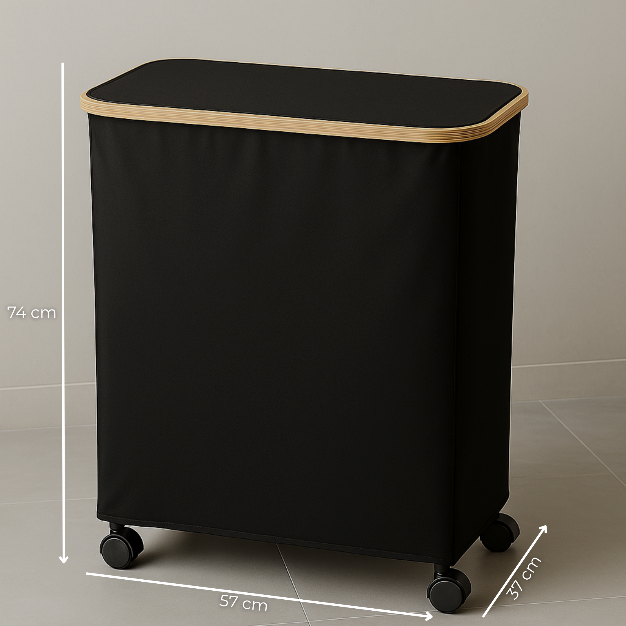 AKSA Home Wasmand - Zwart