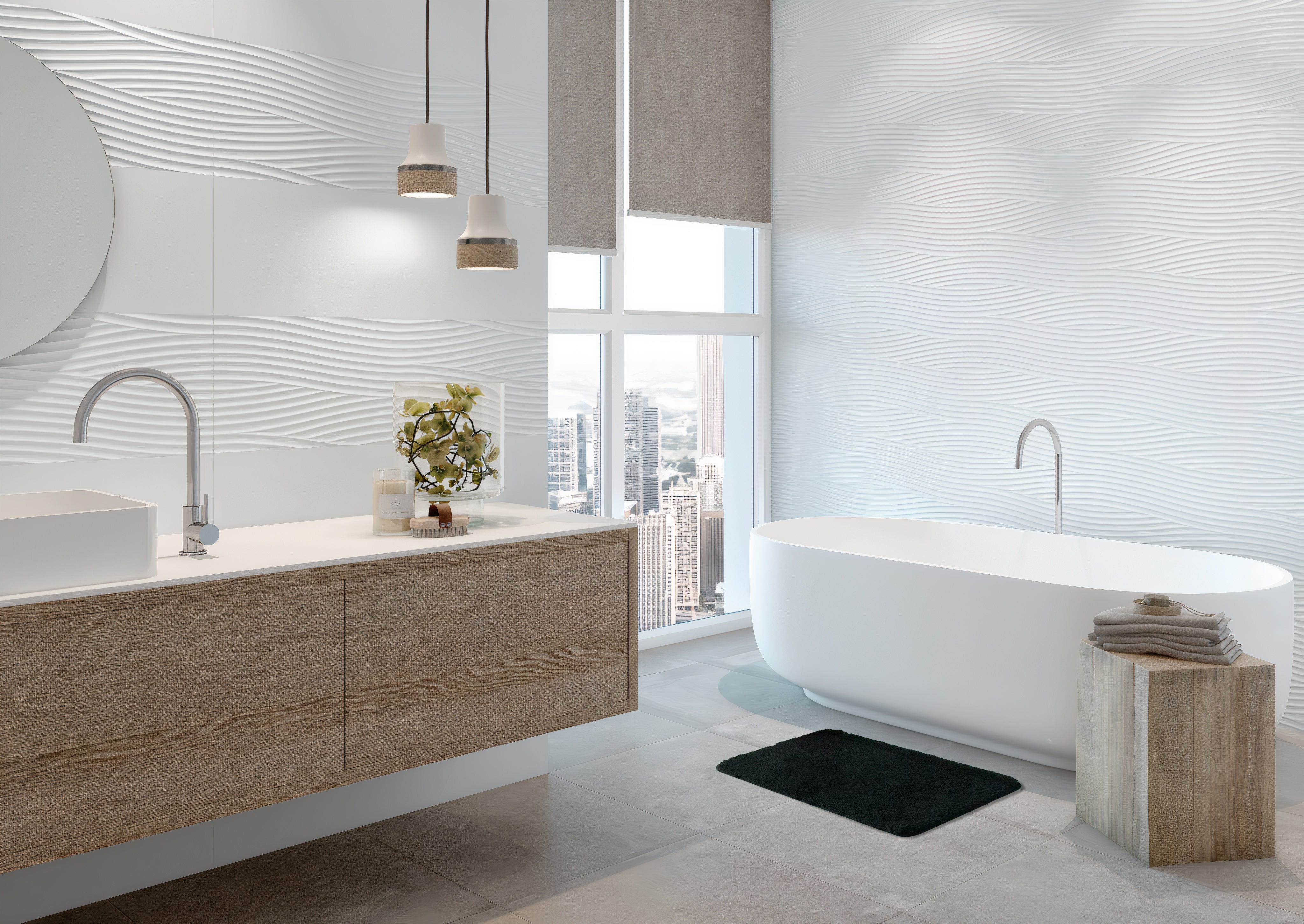 Badmat Pure Calm - 50 x 80 cm - Zwart