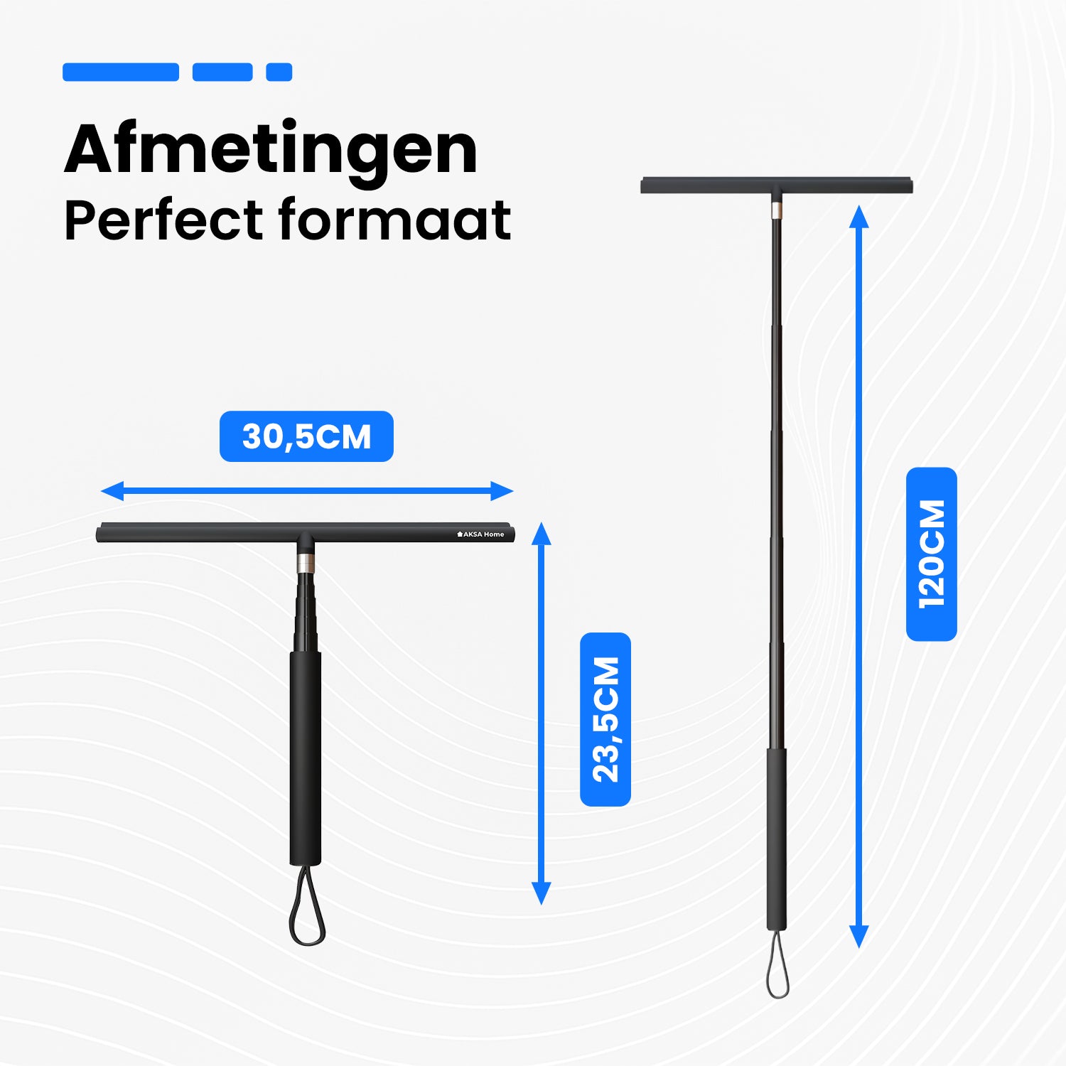 AKSA Home uitschuifbare vloertrekker