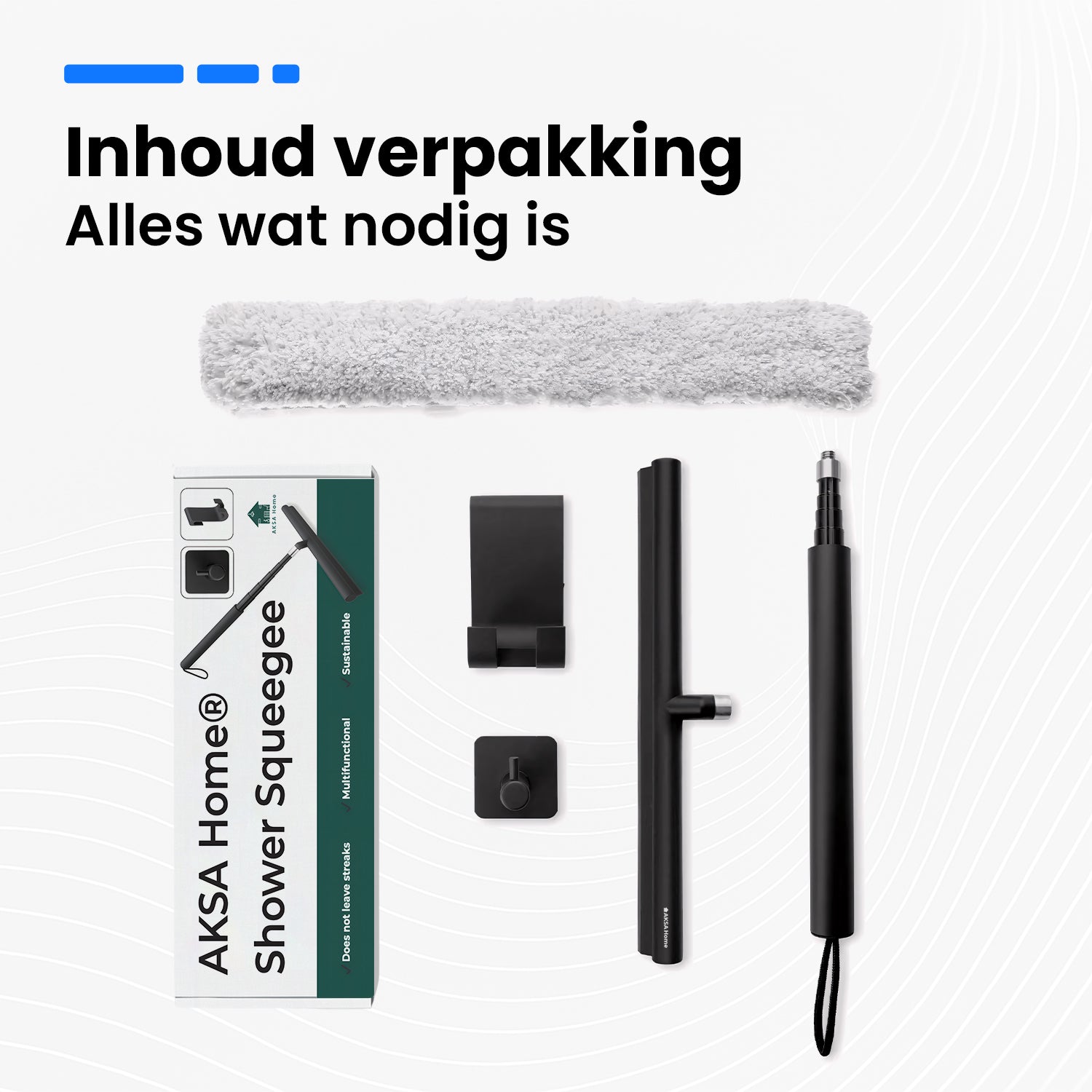 AKSA Home uitschuifbare vloertrekker