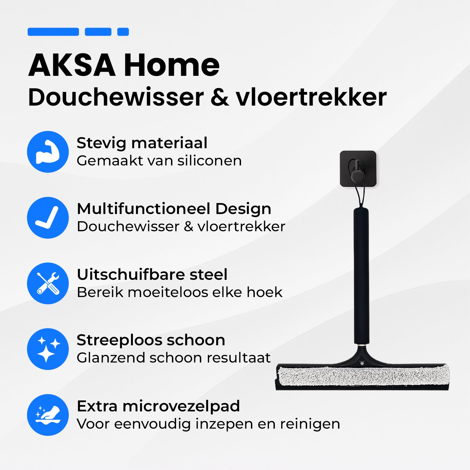 AKSA Home uitschuifbare vloertrekker