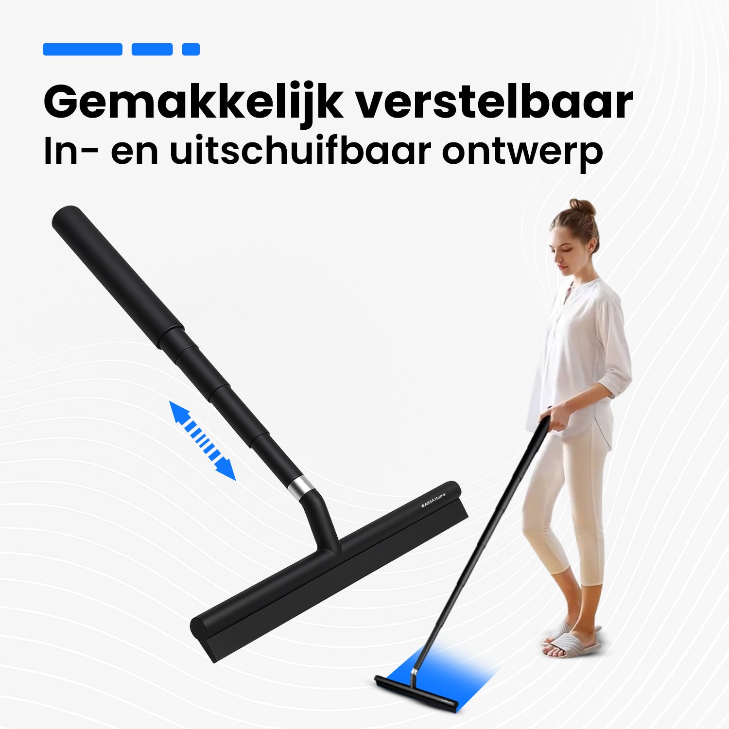AKSA Home uitschuifbare vloertrekker