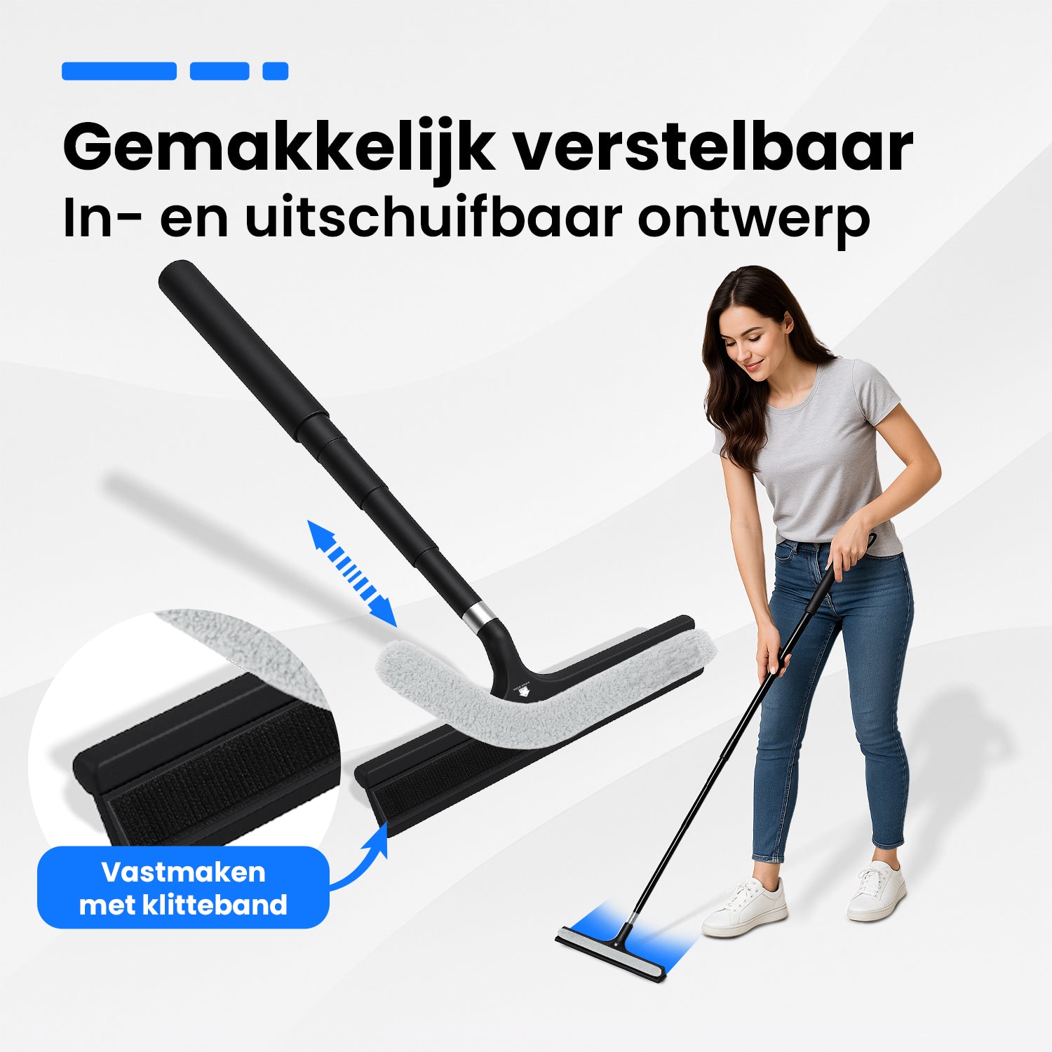 AKSA Home uitschuifbare vloertrekker